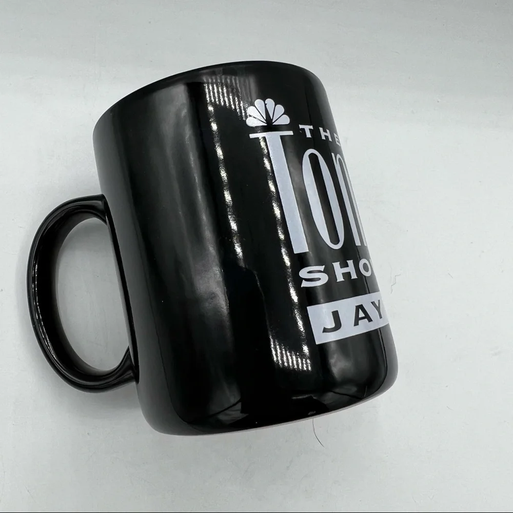 Vintage 1992 The Tonight Show With Jay Leno Black/White Coffee Mug